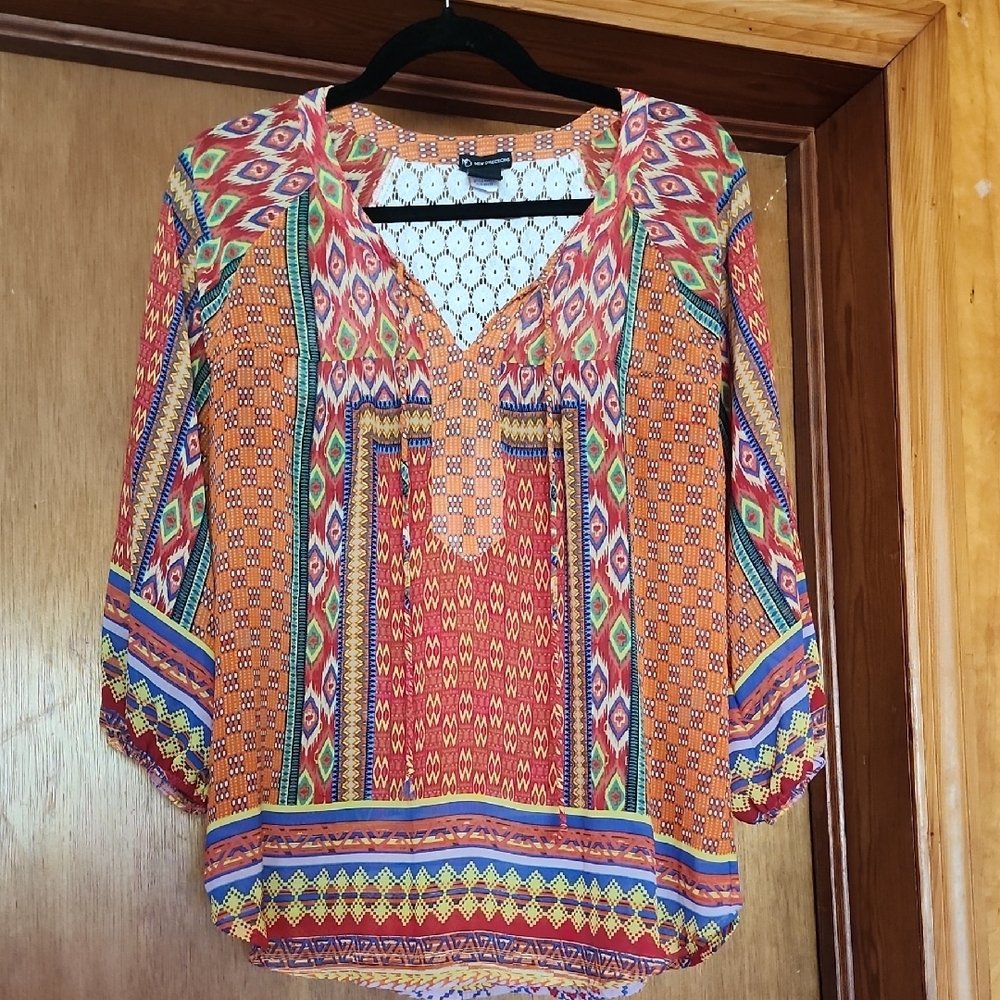 Colorful Geometric Women's Top